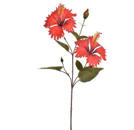 HIBISCUS SPRAY 70CM RED