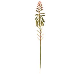 ALOE FLOWER BRANCH 38CM ORANGE