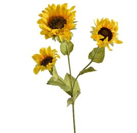 LARGE SUNFLOWER X 3 68CM YELLOW
