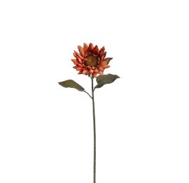 SINGLE SUNFLOWER 70CM ORANGE