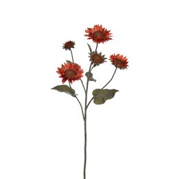 SUNFLOWER BRANCH 76CM ORANGE