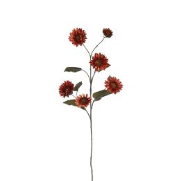 LARGE SUNFLOWER BRANCH 95CM ORANGE