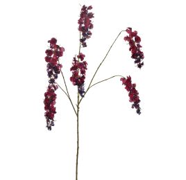 LARGE WISTERIA SPRAY 120CM BURGUNDY