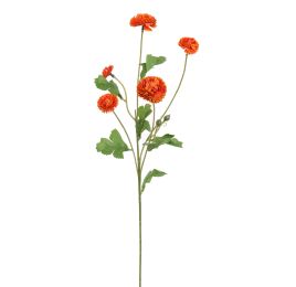 POMPOM BRANCH 60CM ORANGE