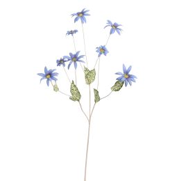 COLORED STEM EDELWEISS 91CM BLUE