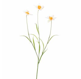 DAFFODIL SPRAY 70CM WHITE YELLOW