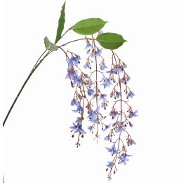 HANGING FLOWER SPRAY 85CM BLUE