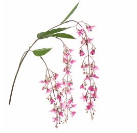 HANGING FLOWER SPRAY 85CM PINK