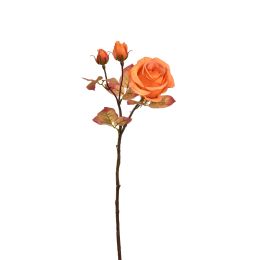 ROSE SPRAY 60CM VELVET YELLOW