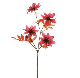 DAHLIA FLOWER 65CM BORDEAUX