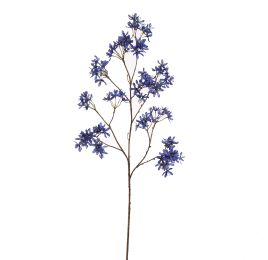 MINI FLOWER BRANCH 113CM BLUE