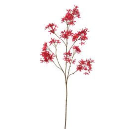 MINI FLOWER BRANCH 113CM RED