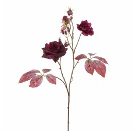 ROSE BERRY 85CM BURGUNDY