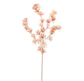 OPEN FLOWER SPRAY 85CM PEACH