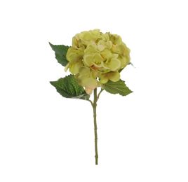 SINGLE MEDIUM HYDRANGEA 53CM GREEN