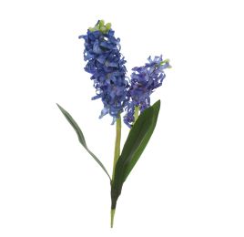 HYACINT X 2 W/3 38CM LEAVES BLUE