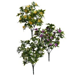 PLASTIC MINI CALLA BUSH X 5 34CM ASSORTED