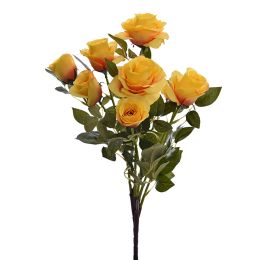 ROSE BUSH X 9 46CM YELLOW