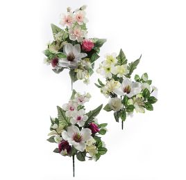 SMALL MAGNOLIA DELPHINIUM BUSH X6 33CM ASSORTED