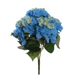 HYDRANGEA BUSH X 5 47CM BLUE