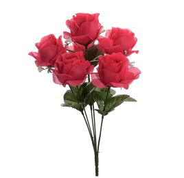 ROSE BUSH X 6 W/GIPSO 34CM BEAUTY