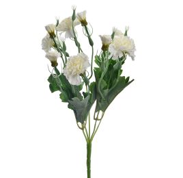 CARNATION BUSH X 5 35CM CREAM