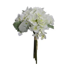 HYDRANGEA BUNDLE X 9 29CM CREAM