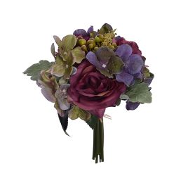 ROSE BUD/HYDRANGEA BERRY 29CM BUNDLE X 8 LAVENDER
