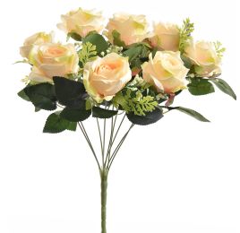 ROSE BUSH X9 35CM PEACH
