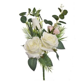 ROSE BUSH 45CM CREAM