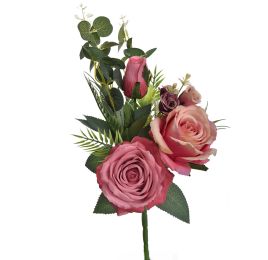 ROSE BUSH 45CM PINK