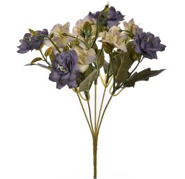MINI ROSE BUSH 28CM BLUE