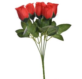 MINI ROSEBUD BUSH 30CM RED