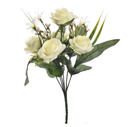 ROSE BUD X7 BUSH 30CM GREEN