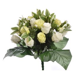 ROSE BUD X36 BUSH 42CM CREAM