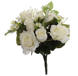 ROSE ROSEBUD X13 BUSH 34CM CREAM