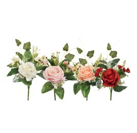 SMALL ROSE BUSH 27CM ASSORTED