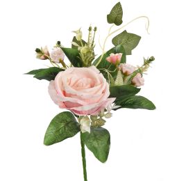 SMALL ROSE BUSH 27CM PINK