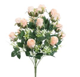 ROSEBUD X18 BUSH 50CM PEACH