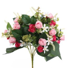 ROSEBUD BUSH 47CM PINK