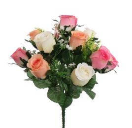 ROSE X13 BUSH 35CM CREAM PINK