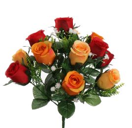 ROSE X13 BUSH 35CM ORANGE RED