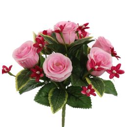 ROSEBUD X7 BUSH 23CM PINK