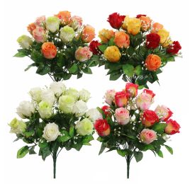 ROSEBUD X18 BUSH 42CM ASSORTED