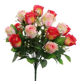 ROSEBUD X18 BUSH 42CM BEAUTY PINK