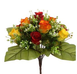 ROSE X22 BUSH 38CM ORANGE RED