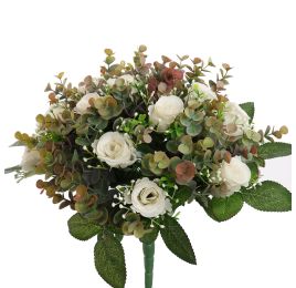 ROSEBUD X36 BUSH 38CM CREAM