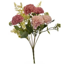 MINI CARNATION BUSH 30CM PINK