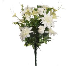 DAHLIA LILY X28 BUSH 62CM CREAM