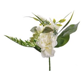 OPEN ROSE X5 BUSH 39CM CREAM